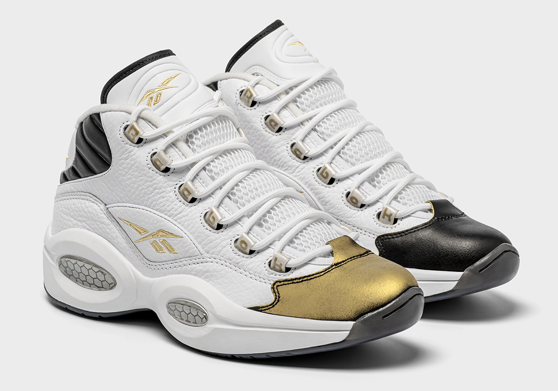 Reebok Question "Respect My Shine" Features Rub-Away Black Toe With Hidden Gold