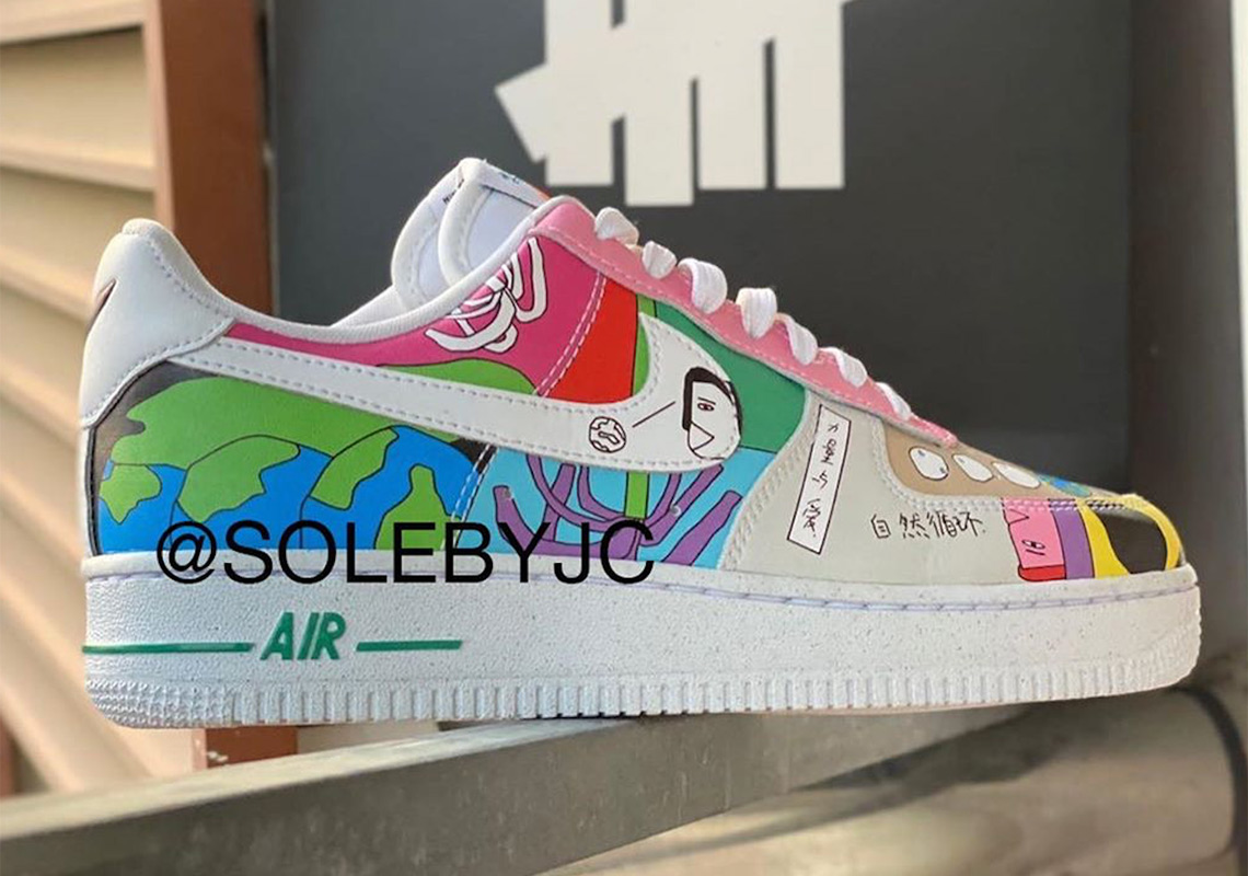 Ruohan Wang Covers Her Nike Air Force 1 Low Collaboration With Signature Artwork