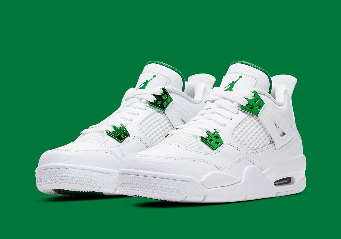 The Air Jordan 4 "Metallic Green" Is Releasing In Kids Sizes