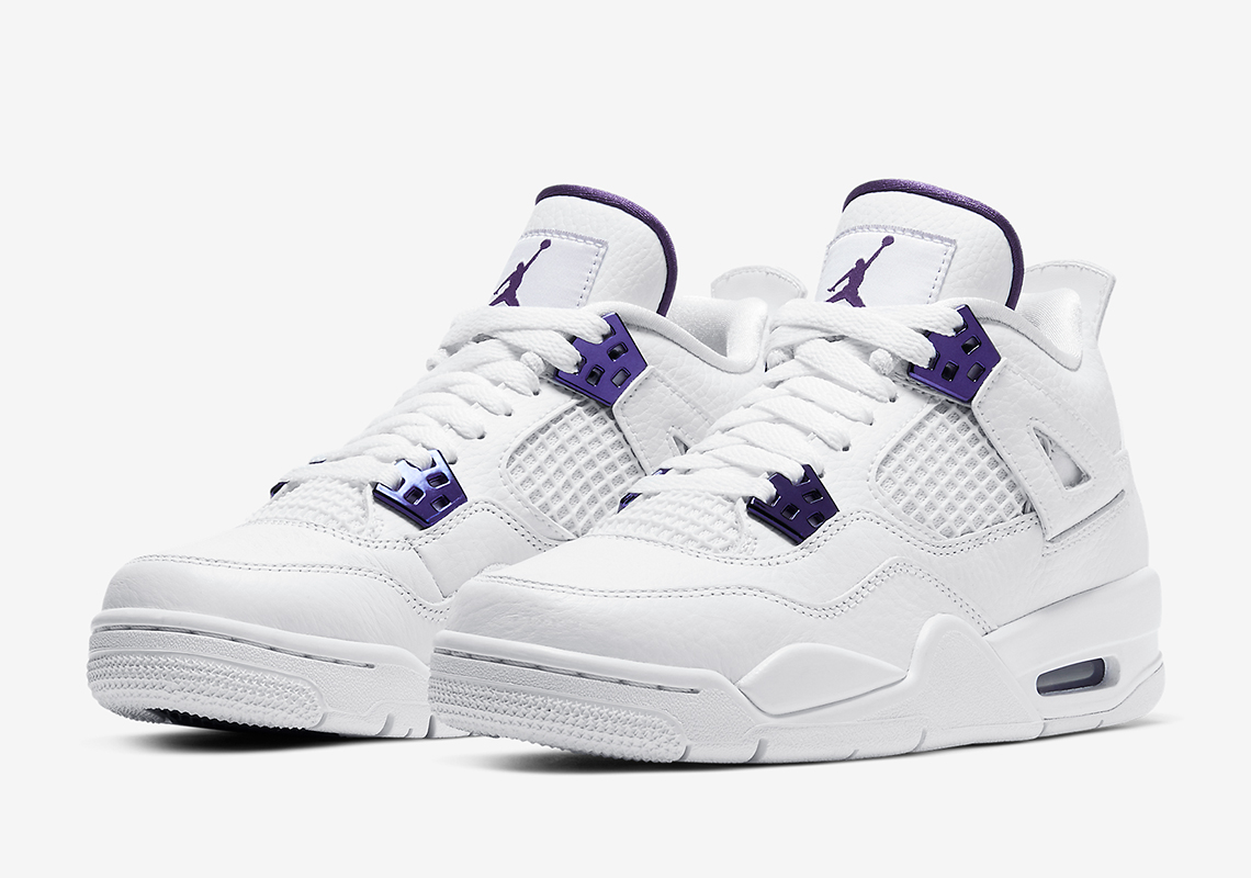 The Air Jordan 4 “Metallic Purple” Is Releasing In Grade School Sizes