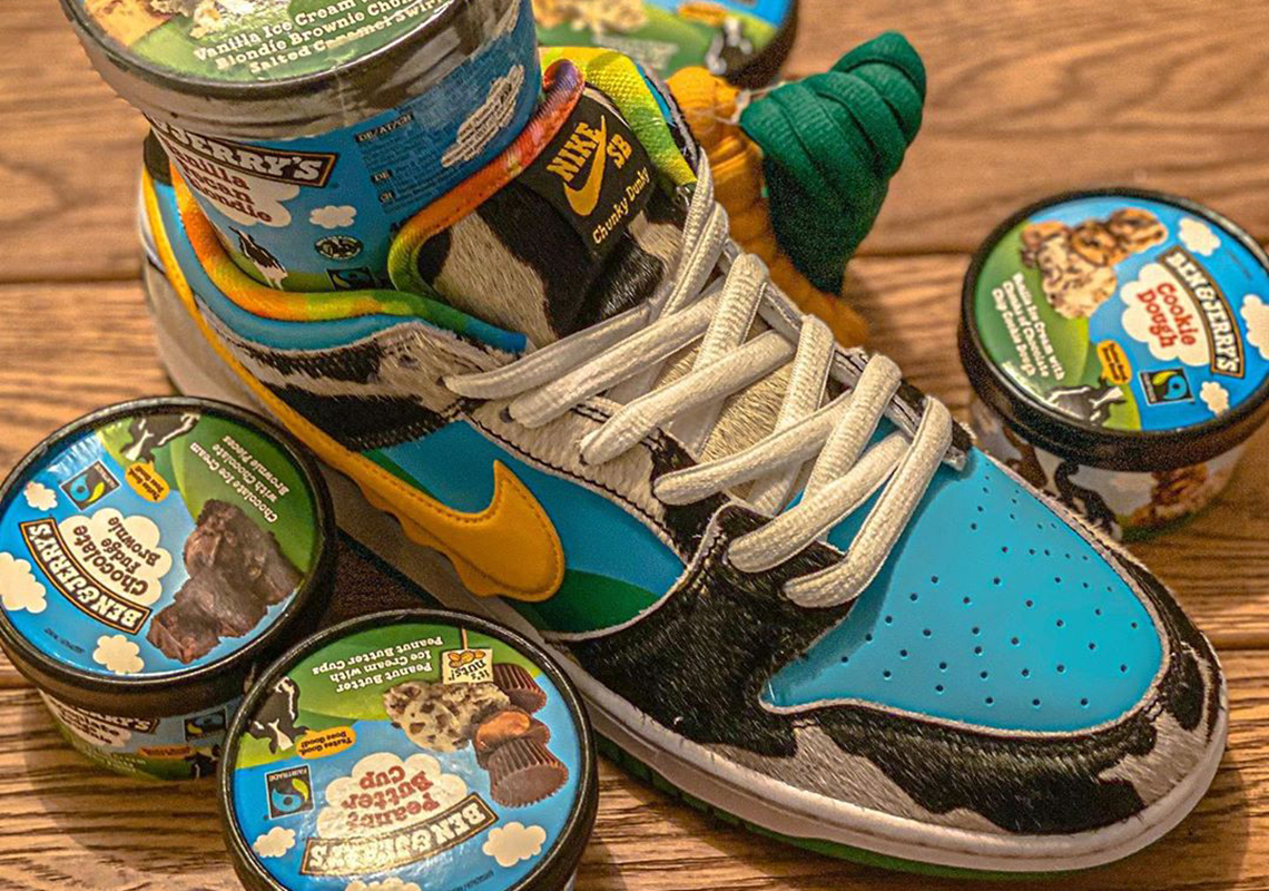 The Ben & Jerry's x Nike SB Dunk Low "Chunky Dunky" To Release Later This May