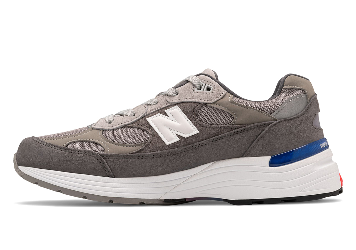 New Balance 992 Grey Red Blue 1