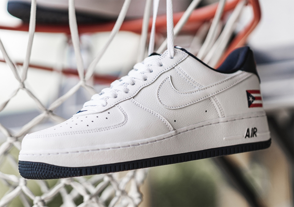 Nike To Bring Back The Air Force 1 "Puerto Rico" With White Swooshes And Navy Lining