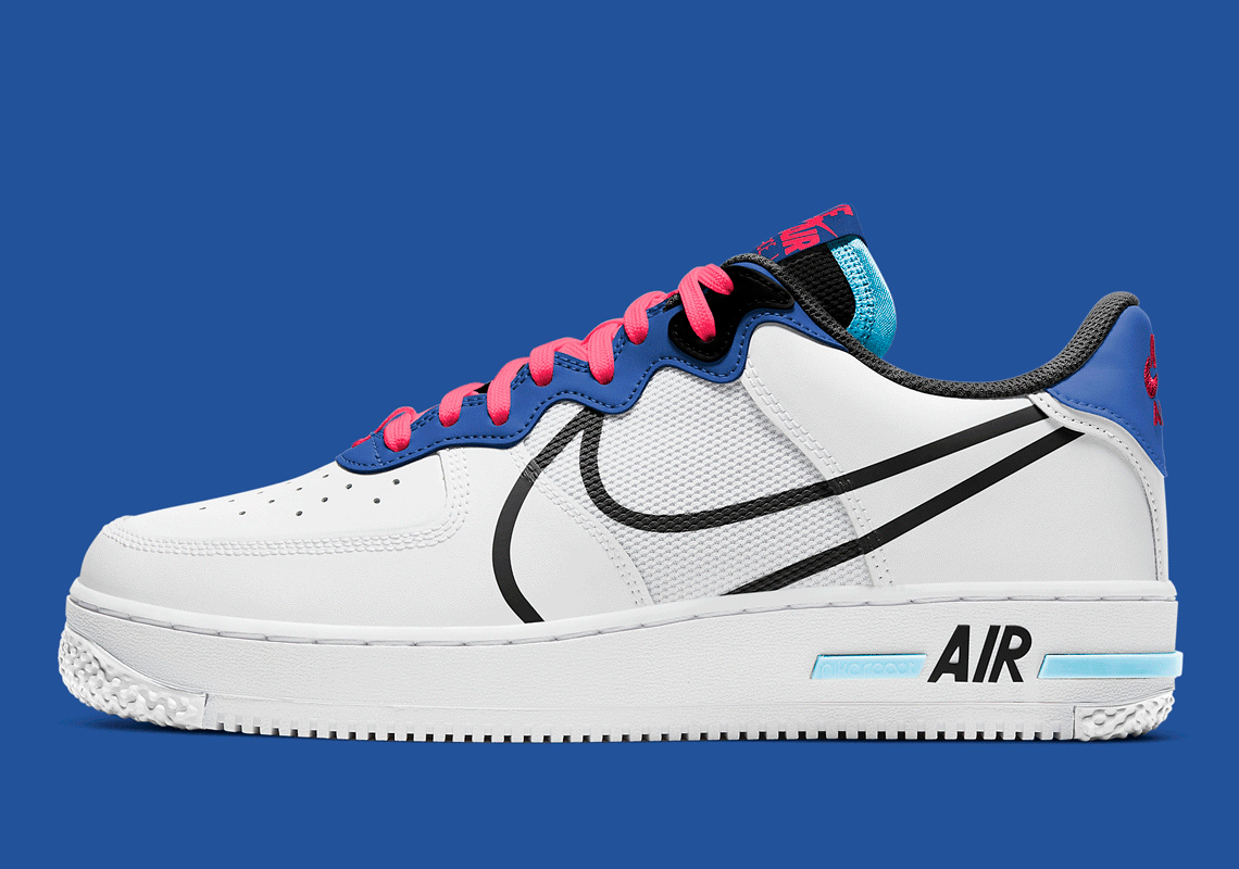 The Remixed Nike Air Force 1 React Is Coming Soon In "Astronomy Blue" And "Laser Crimson"