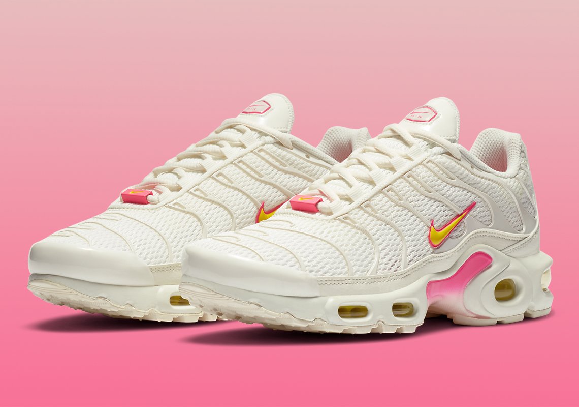 The Mesh-Uppered Nike Air Max Plus Pairs Cream With Bright Neons