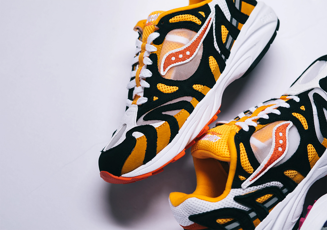 Saucony Grid Azura 2000 White Orange Black Release Info 6