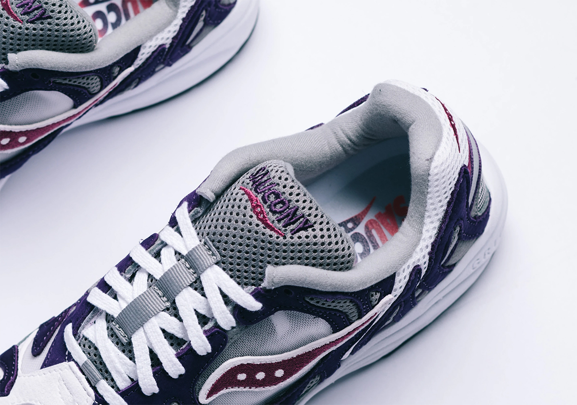 Saucony Grid Azura 2000 White Purple Grey Release Info 1