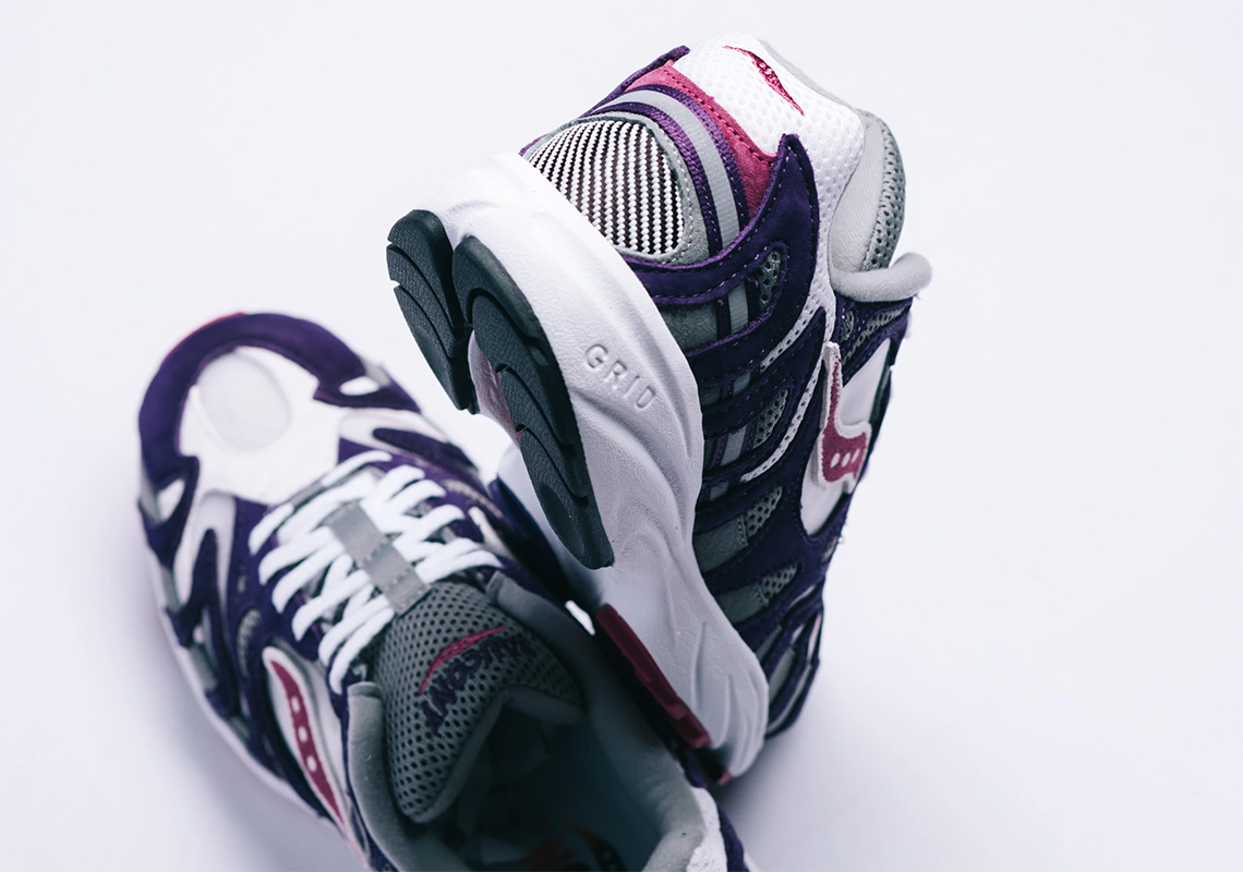 Saucony Grid Azura 2000 White Purple Grey Release Info 2