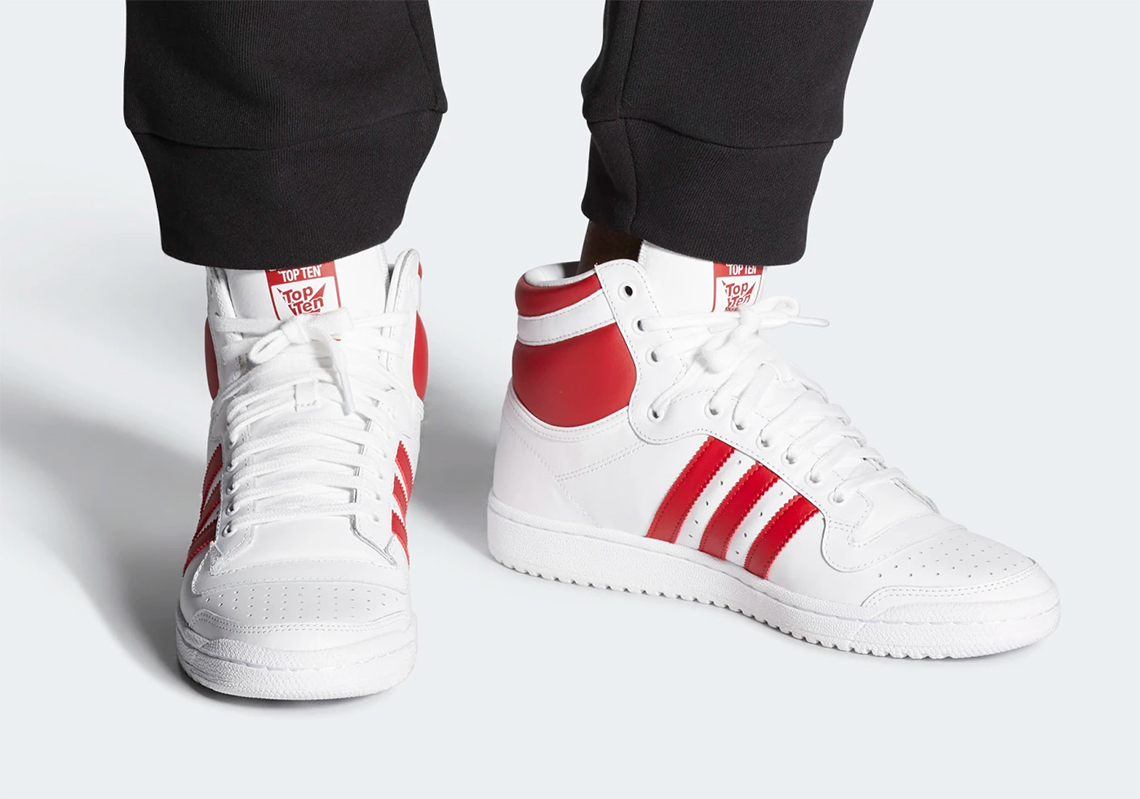 Adidas Top Ten Hi Red White Ef2359 3