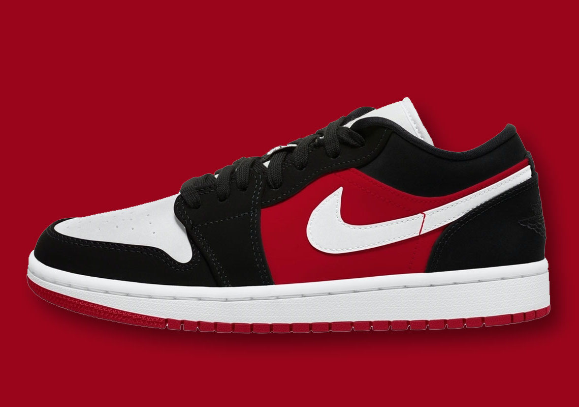 Air Jordan 1 Low Womens Black Toe Red 2