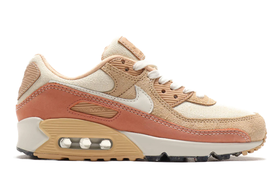 Nike's Premium Air Max 90 With Cork Insoles Appears In An Attractive Tan Colorway