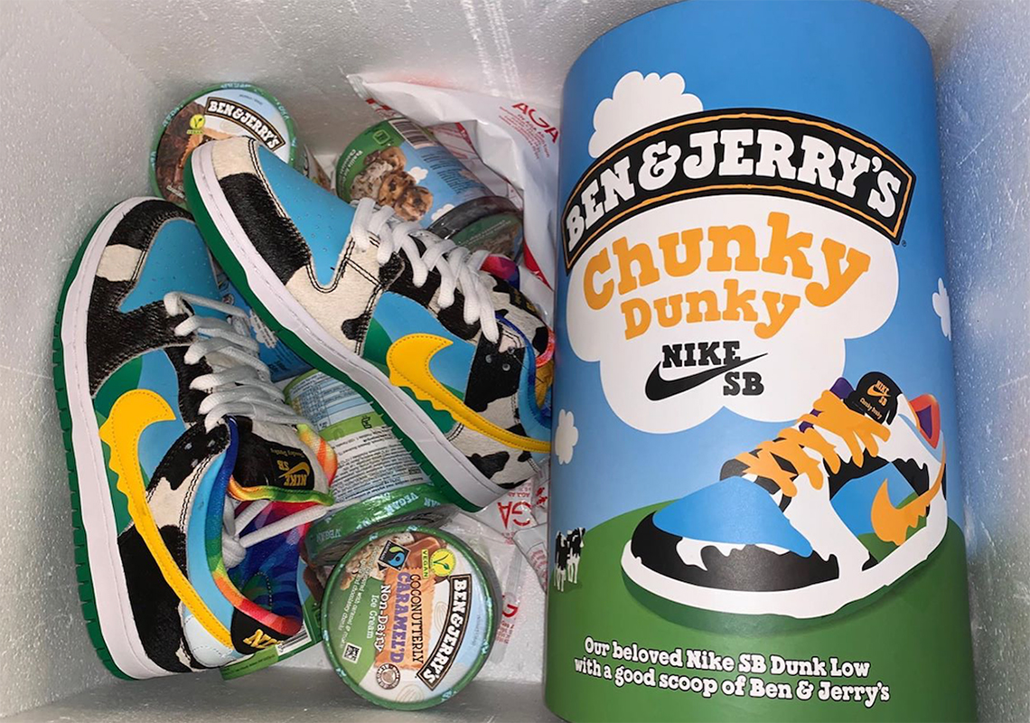 The Ben And Jerry’s And Nike SB “Chunky Dunky” Promo Box Shaped Like A Giant Pint Of Ice Cream