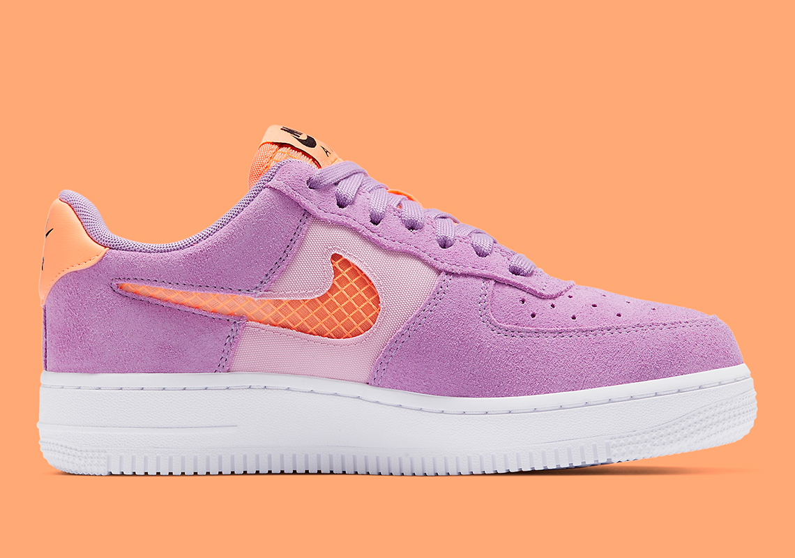 Nike Air Force 1 Violet Orange Cj1647 500 4