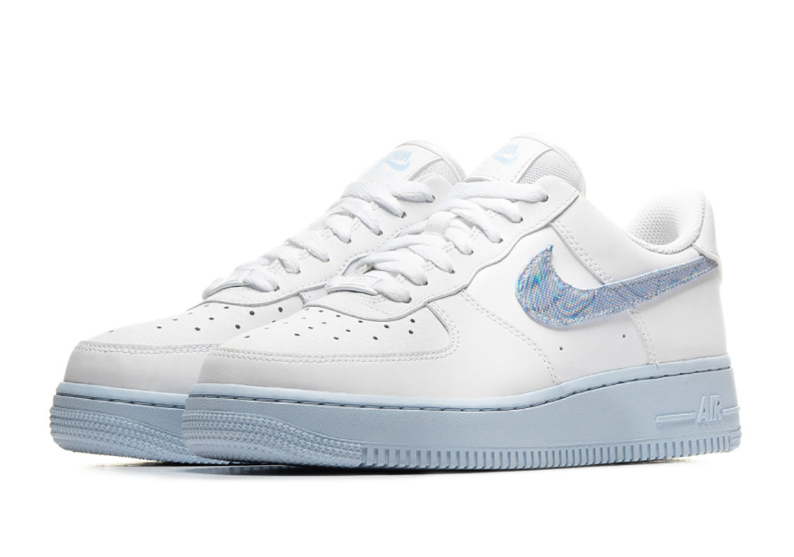 Nike Air Force 1 Low "Hydrogen Blue" For Women Adds Psychedelic Swooshes