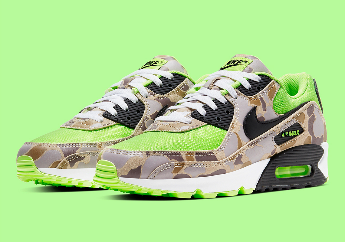 Nike Air Max 90 Sp Ghost Green Duck Camo Cw4039 300 1