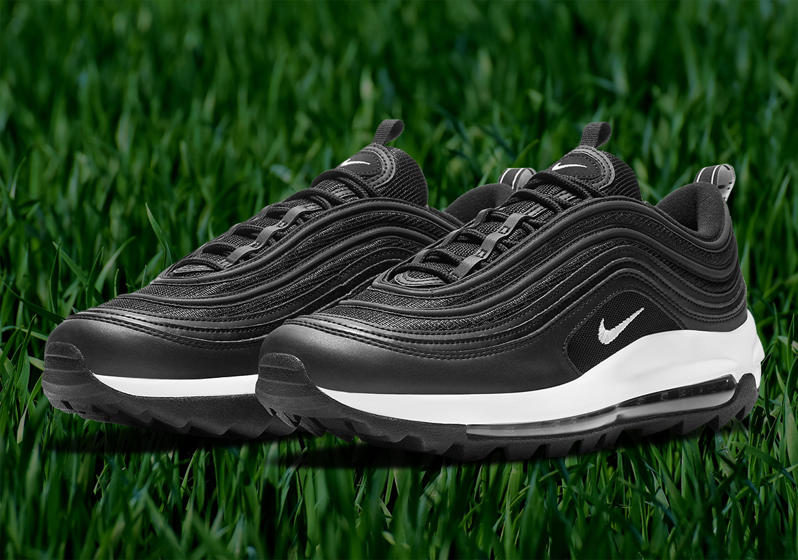 The Nike Air Max 97 Golf Surfaces In A Clean Black And White Colorway