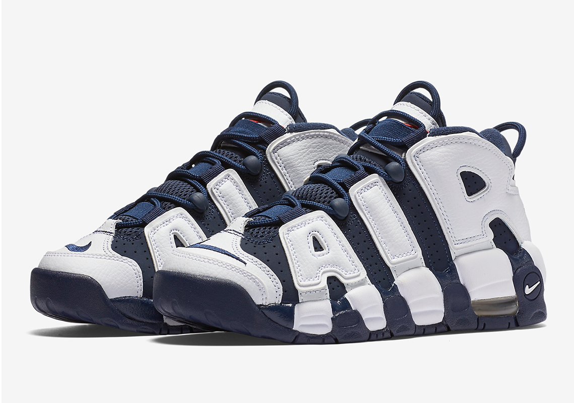 The Nike Air More Uptempo "Olympic" Is Releasing In Kids Sizes