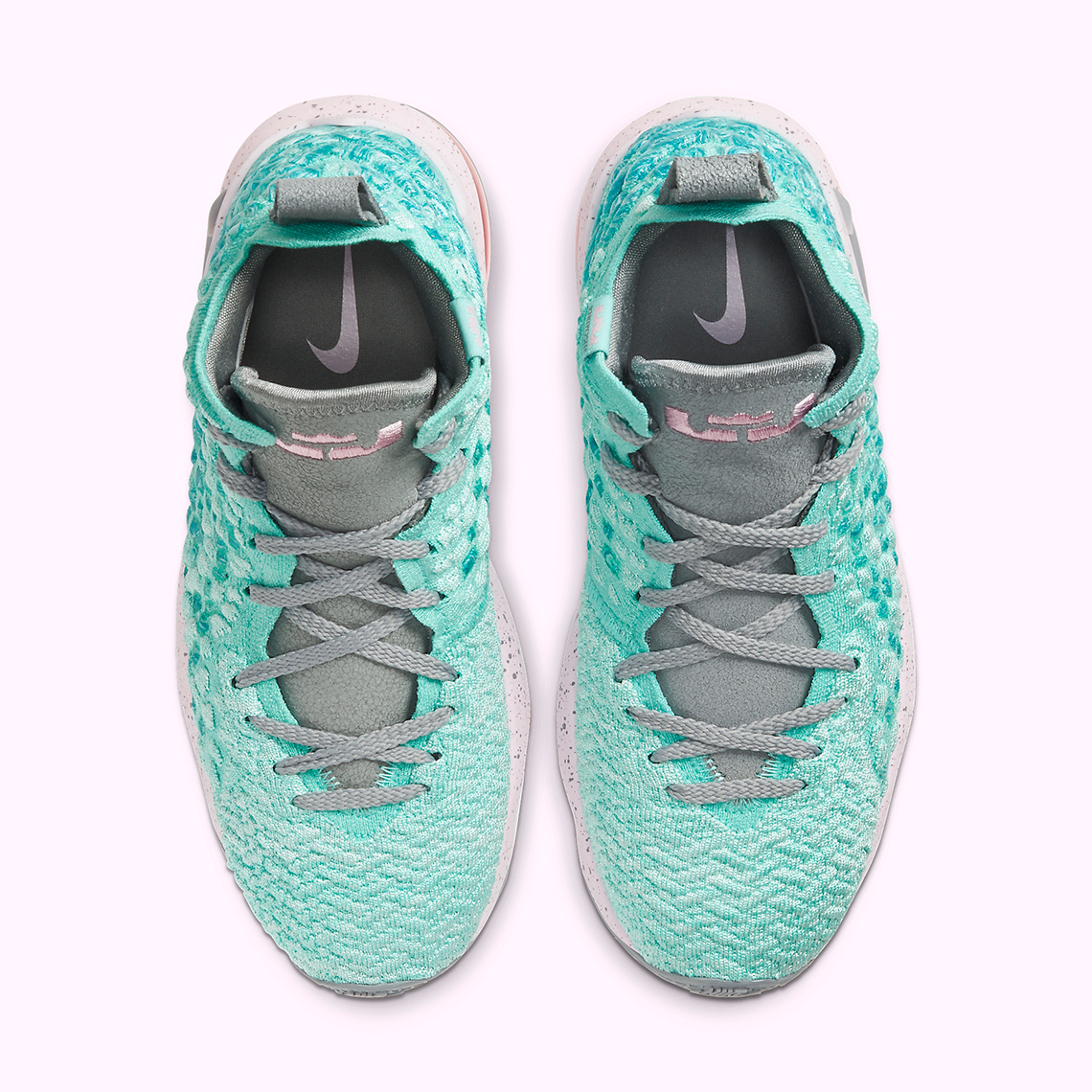 Nike Lebron 17 Teal Pink Bq5594 444 5 1