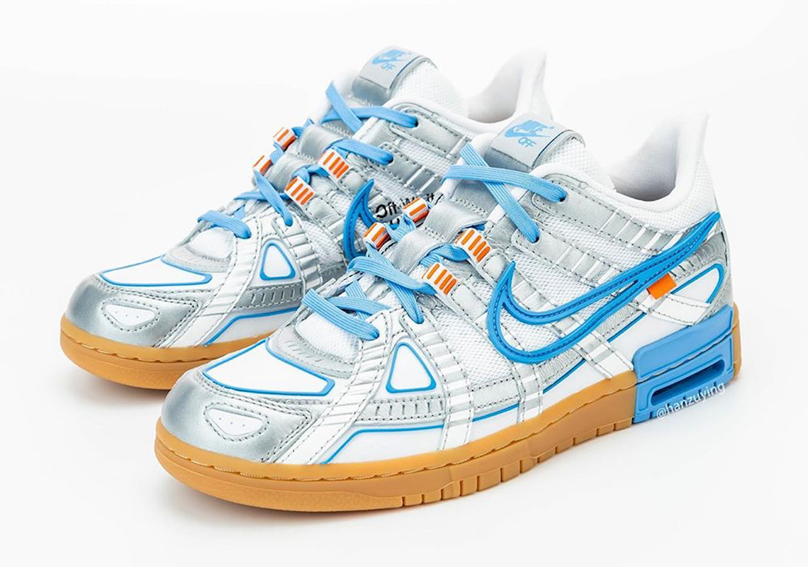 Off White Nike Rubber Dunk Silver University Blue Gum Cu6015 100 9