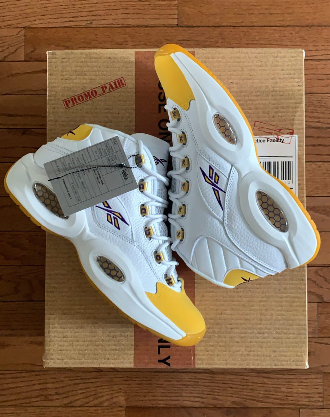 Reebok Question Kobe Lakers Pe Yellow Sample 2