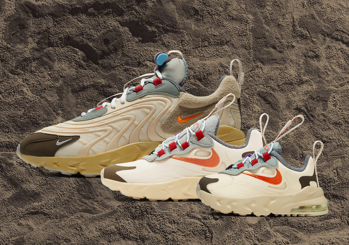 The Travis Scott Nike Air Max 270 React ENG "Cactus Trails" Releases Tomorrow