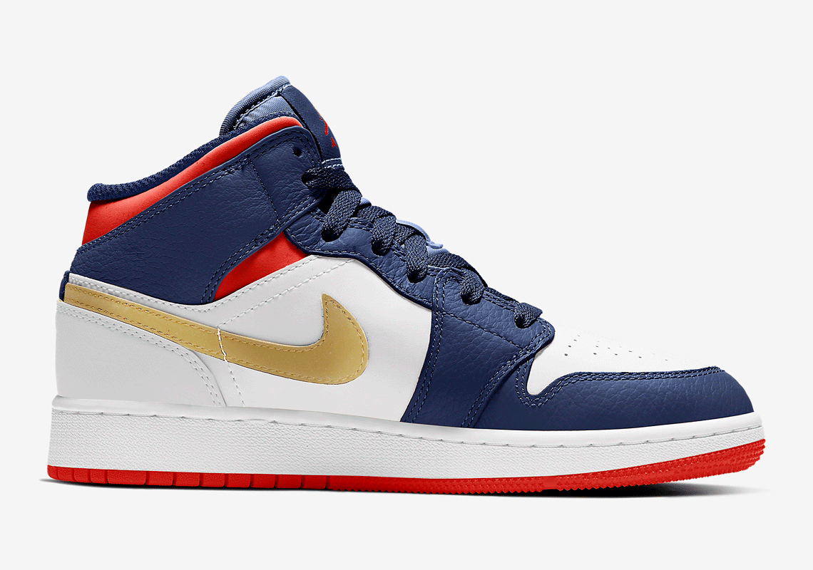 Air Jordan 1 Mid Gs Usa Bq6931 104 1