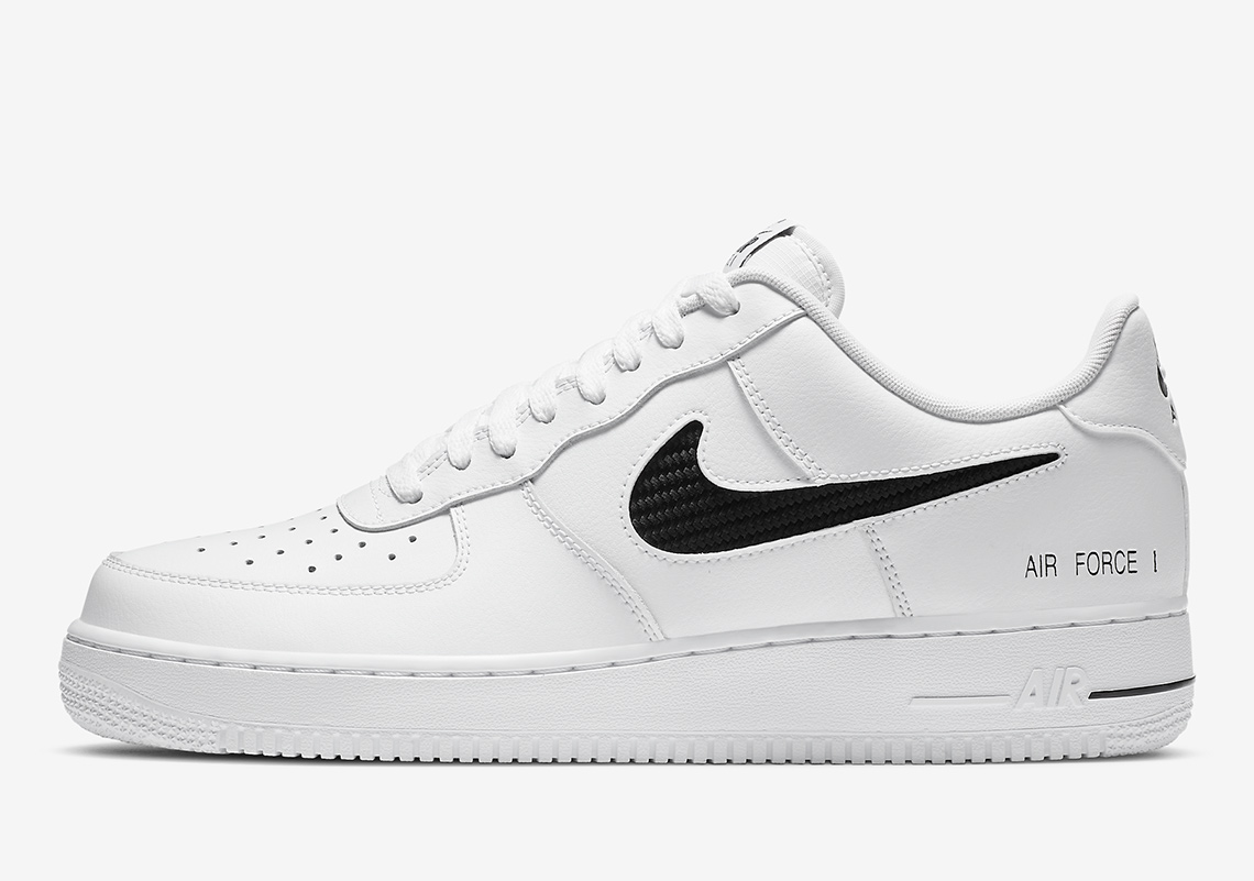 Clean White Leather Arrives On The Nike Air Force 1 "Cut Out Swoosh"