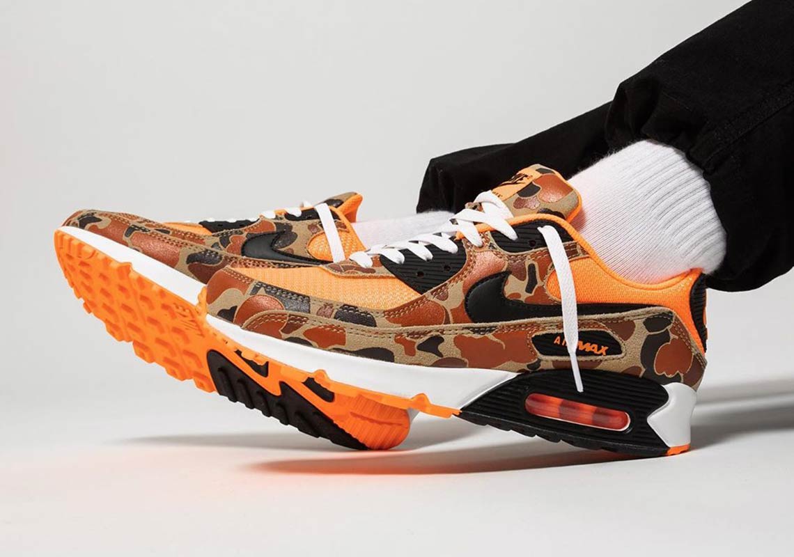 The Nike Air Max 90 "Orange Duck Camo" Releases Tomorrow