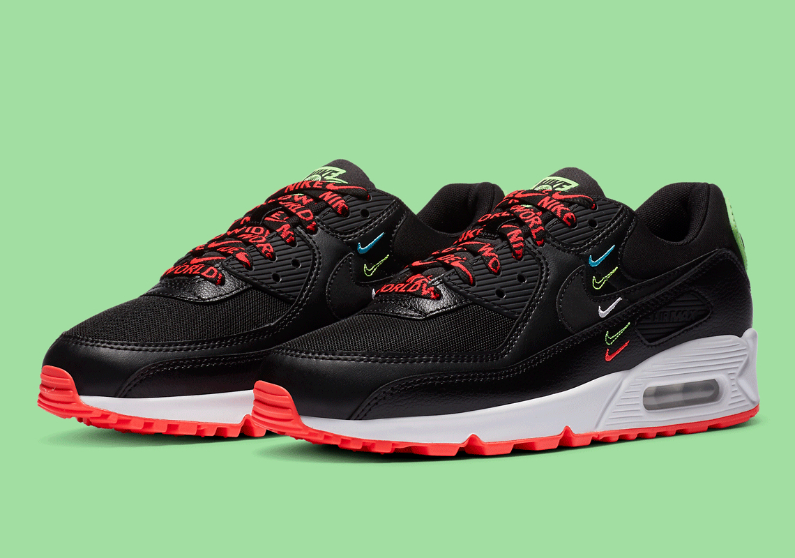 The Nike Air Max 90 "Worldwide Pack" Emerges In An Alternate Black