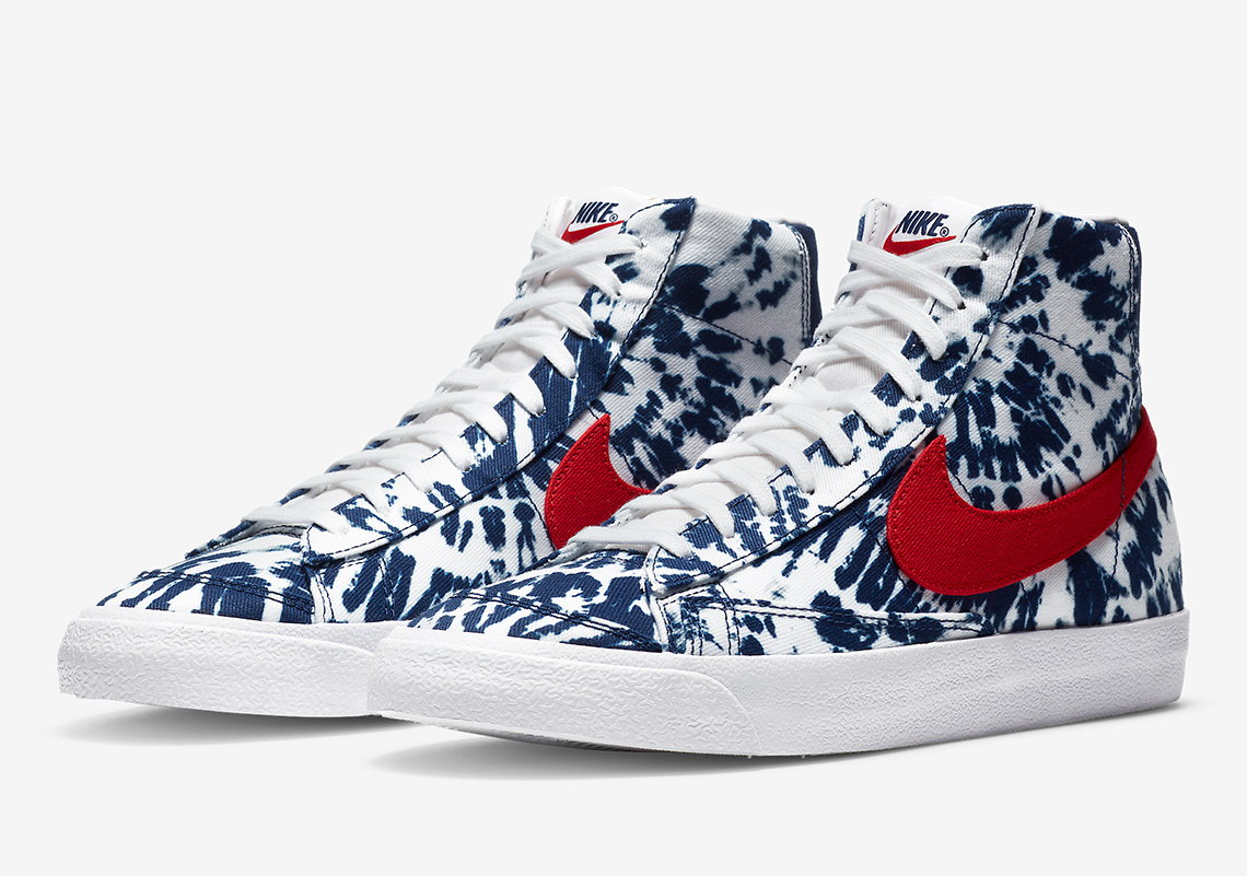 Bleached Tie Dye Uppers Arrive On The Nike Blazer Mid '77