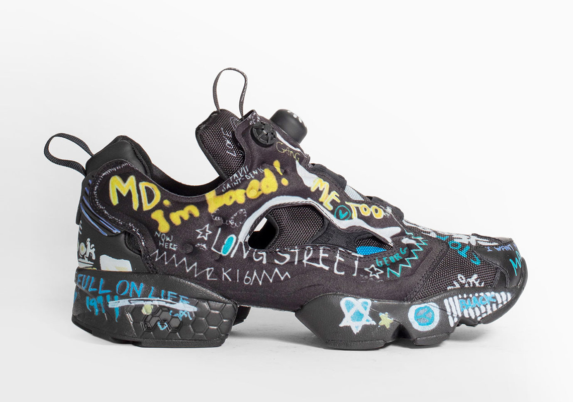 Vetements Reebok Instapump Fury Scribble Black 4