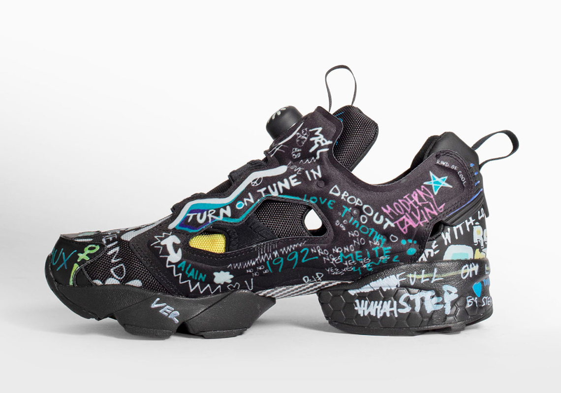 Vetements Reebok Instapump Fury Scribble Black 7