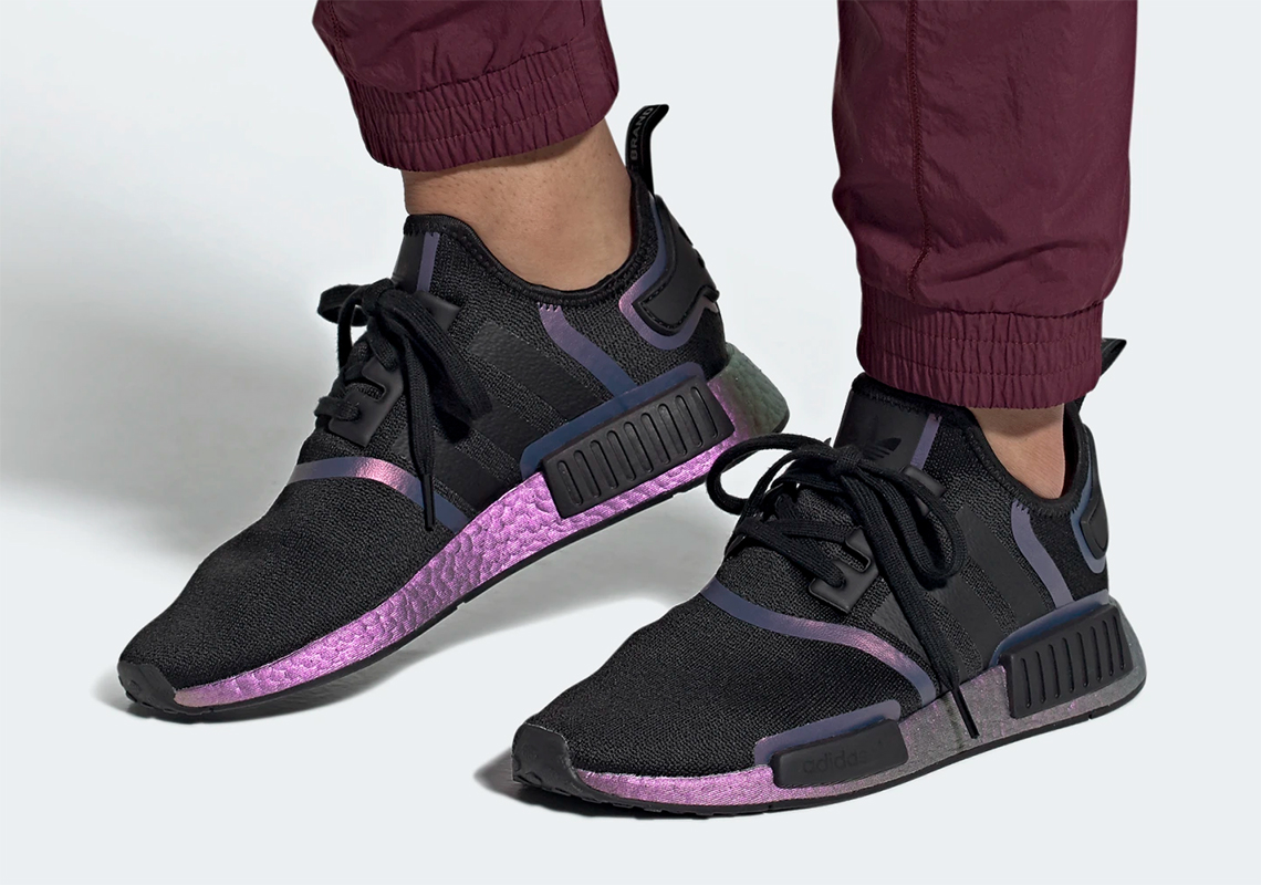 Adidas Nmd R1 Black Purple Fv8732 3