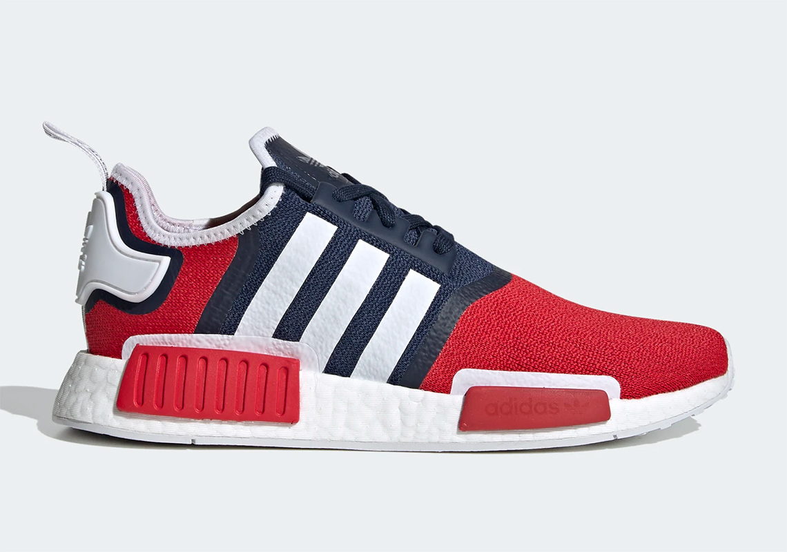 Adidas Nmd R1 Navy Red Fv1734 2