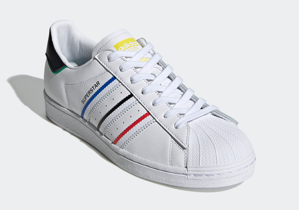 The adidas Superstar Gets Striped With Colors Of The Olympic Rings