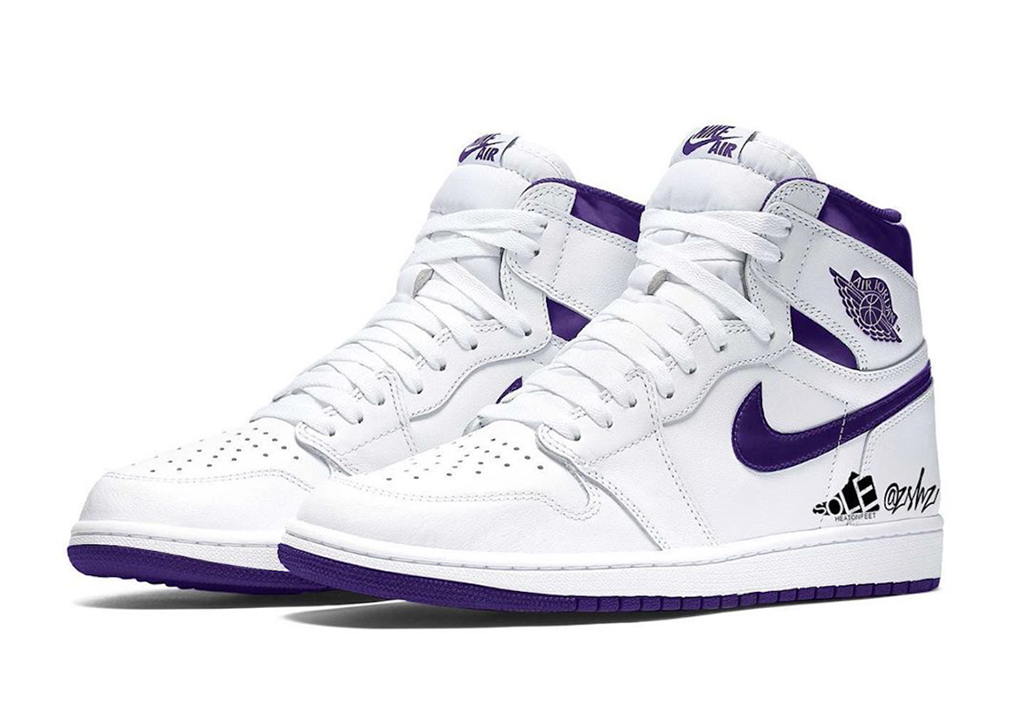 Air Jordan 1 High White Court Purple Cd0461 151 1