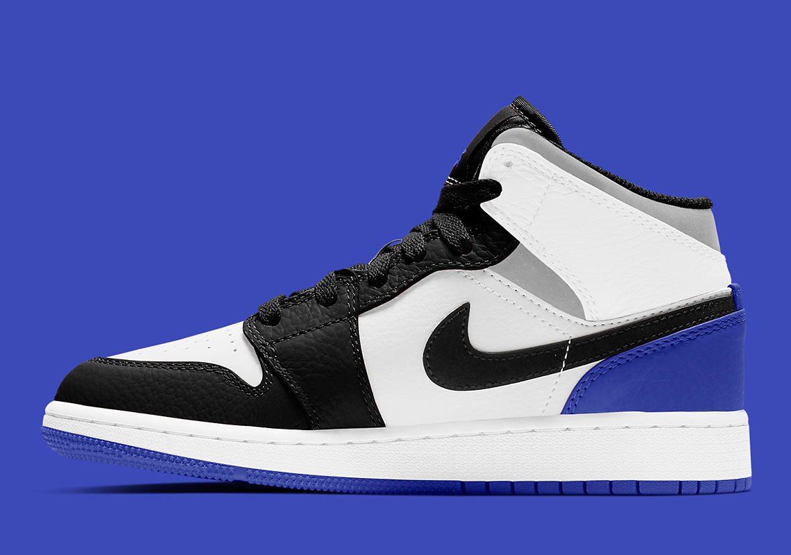 The Air Jordan 1 Mid For Kids Appears In A Fragment Inspired Colorway