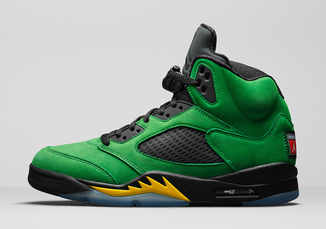 College-Themed Air Jordan 5 Retros Return With Oregon Ducks-Inspired Colorway