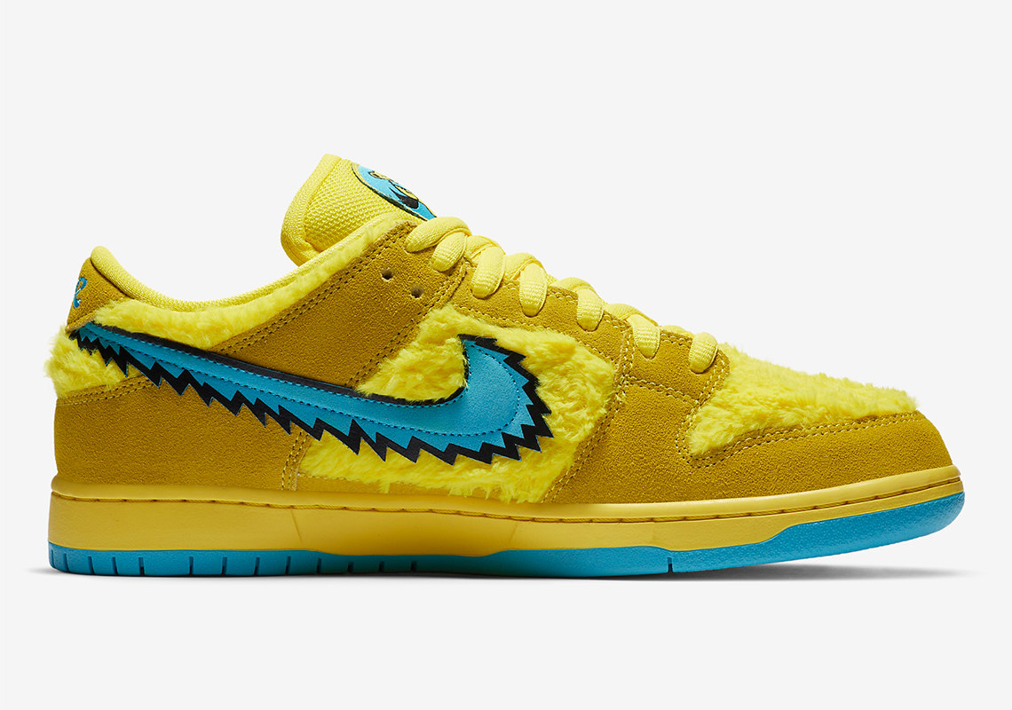 Grateful Dead Nike Sb Dunk Cj5378 700 Yellow 5