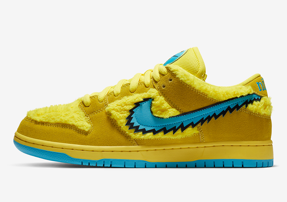 Grateful Dead Nike Sb Dunk Cj5378 700 Yellow 6