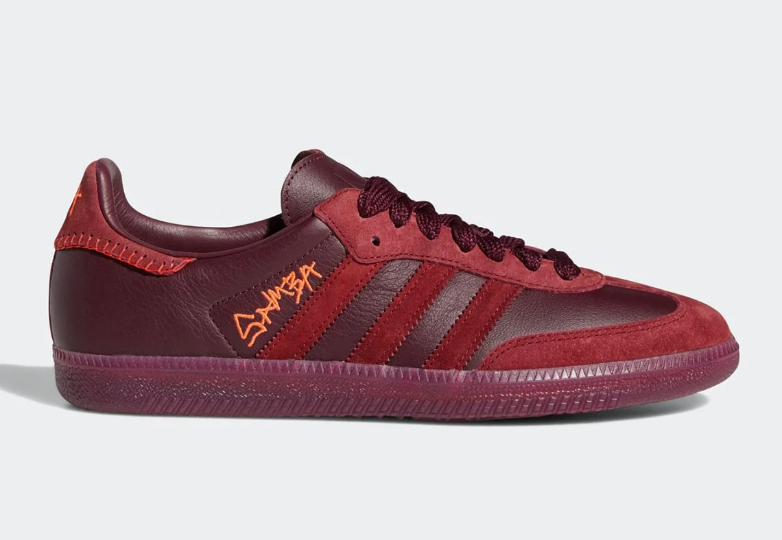 Jonah Hill Adidas Samba Burgundy Fw7456 1