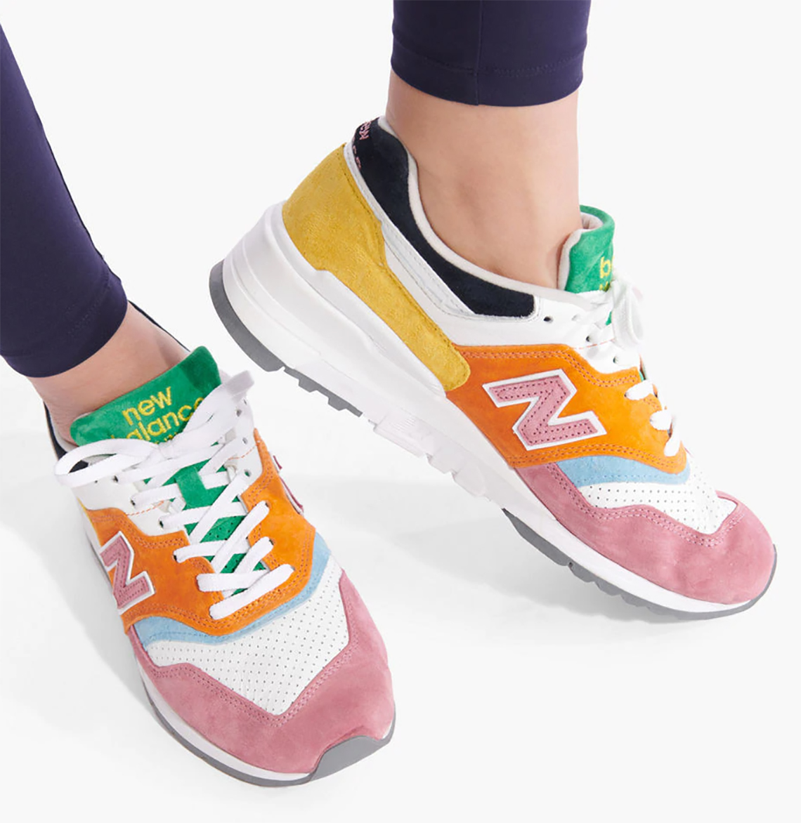 New Balance 997 Green Pink 0