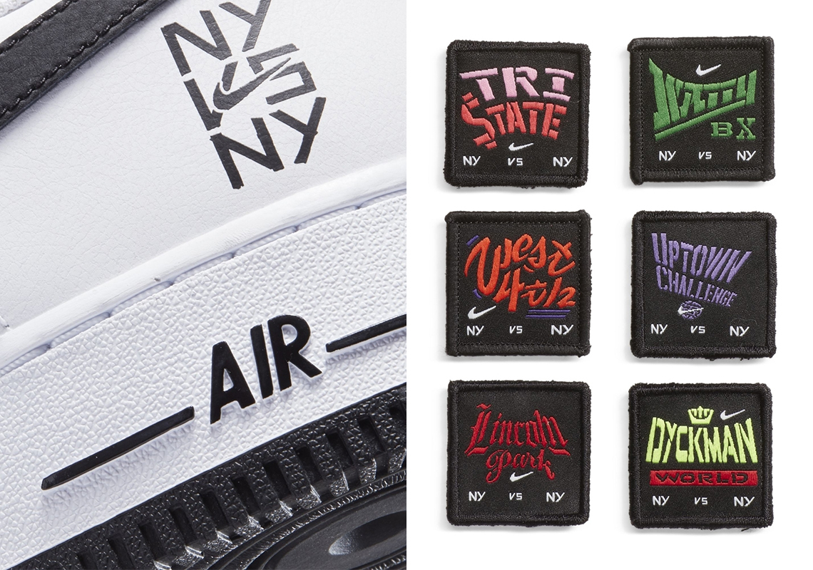 Nike Air Force 1 Low "NY vs NY" Features Switchable Patches Featuring Famous Basketball Grounds