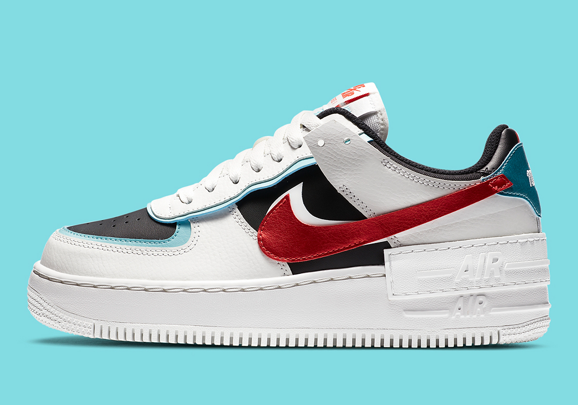 Nike Air Force 1 Shadow White Red Da4291 100 1