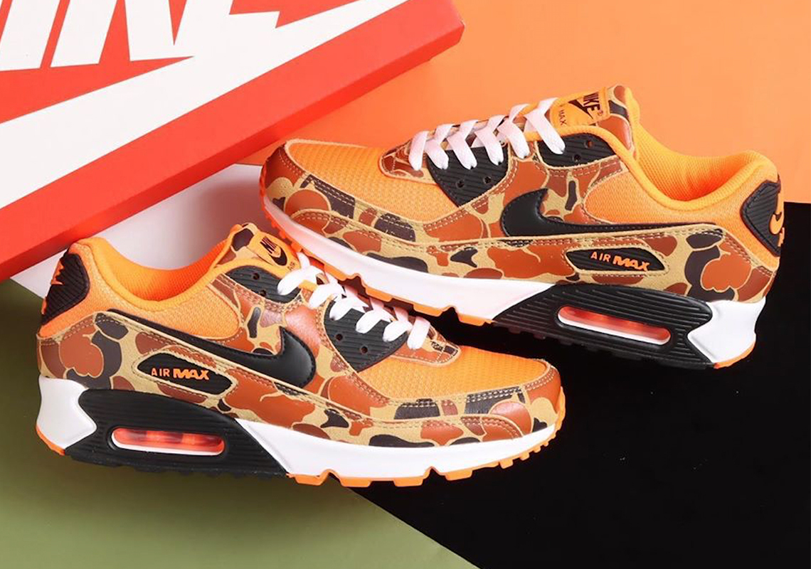 Nike Air Max 90 Orange Camo Cw4039 800