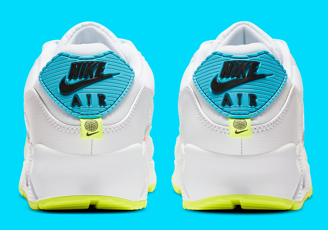 Nike Air Max 90 Worldwide White Blue Volt Ck7069 100 1