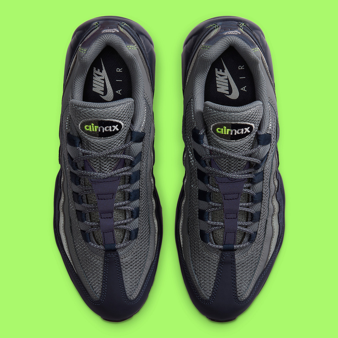 Nike Air Max 95 Black Grey Volt Da1504 400 6