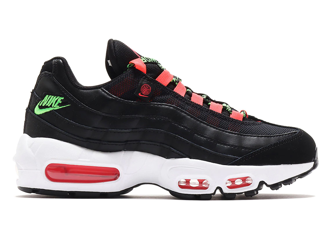 Nike Adds Green Strike And Flash Crimson Accents To The Air Max 95 "Worldwide Pack"