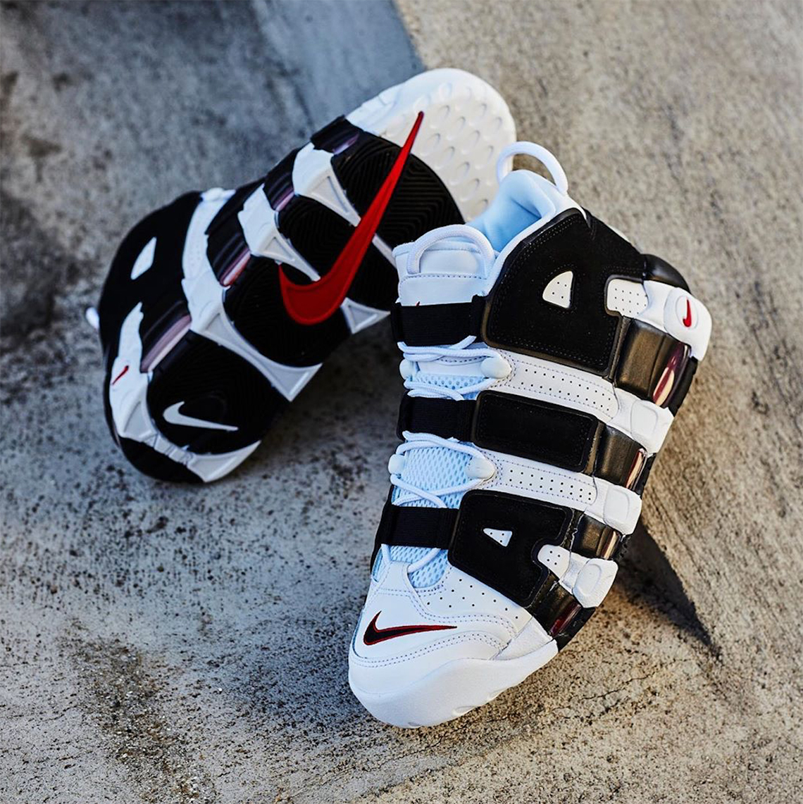 Nike Air More Uptempo White Black Red 414962 105 1