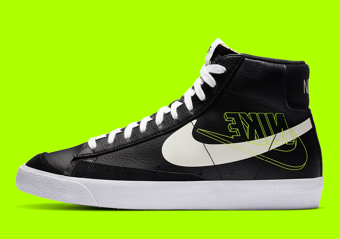 Nike Blazer Mid 77 Da4651 001 Black Volt